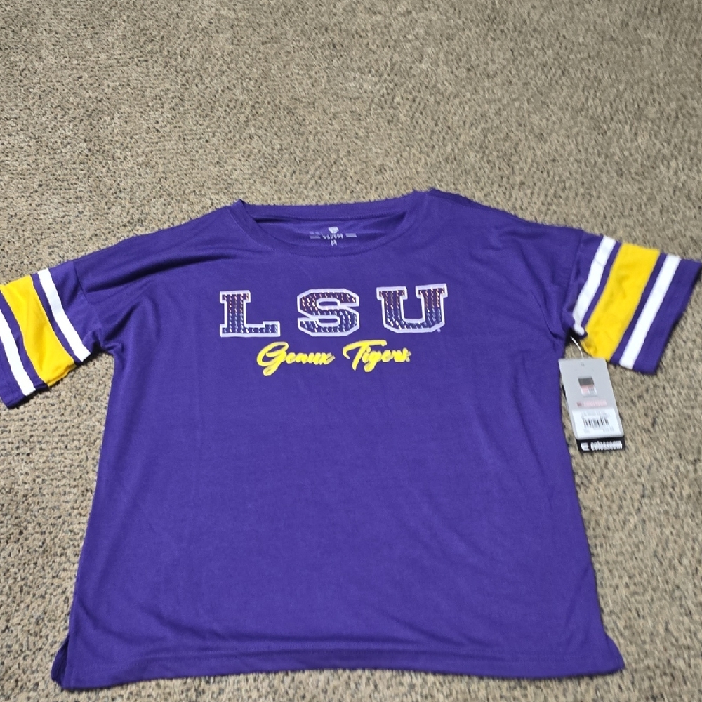 Colosseum Purple and Yellow Short Sleeve Tee